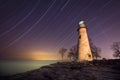 Marblehead Star Trails Royalty Free Stock Photo