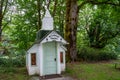 Marblemount, Washington - July 5, 2019: Tiny Wildwood Chapel, located in a small park along the North Cascades Highway