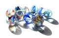 Marbles with blue Royalty Free Stock Photo