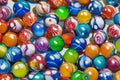 Marbles close-up. close-up of bright colorful glass marbles ai generated Royalty Free Stock Photo