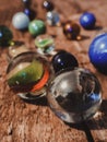 Marbles close up games fun Royalty Free Stock Photo