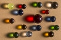 Marbles Shadows Royalty Free Stock Photo