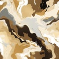 Marbling background of gray and brown with fluid landscapes (tiled)