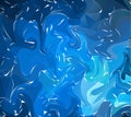 Marbling. Blue Marble texture. Paint splash. Colorful fluid. Abstract liquid colored background. Vector illustration