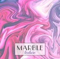 Marbling. Marble texture. Vector abstract colorful background. Paint splash. Royalty Free Stock Photo