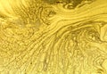 Marbling texture background. Golden glitter marble banner isolated on white. Abstract marbling design for banner, flyer. Royalty Free Stock Photo