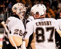 Marc-Andre Fleury and Sidney Crosby, Pittsburgh Penguins Royalty Free Stock Photo