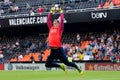 Marc Andre Ter Stegen plays at the La Liga match between Valencia CF and FC Barcelona Royalty Free Stock Photo