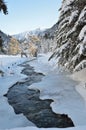 Marcadau valley in winter