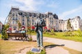 Marcel Proust statue by Edgar Duvivier, Cabourg, Lower Normandy, France