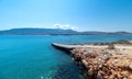 Marcello beach - Cyclades island - Aegean sea - Paroikia Parikia Paros - Greece Royalty Free Stock Photo