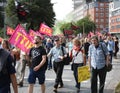 March against TTIP and CETA Royalty Free Stock Photo