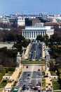 MARCH 26, 2018 - Arlington Memorial Bridge leads to Lincoln Memorial, Washington D.. Landmark, skyline