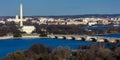 MARCH 26, 2018 - ARLINGTON, VA - WASH D.C. - Aerial view of Washington D.C. from Top of Town. Washington, national Royalty Free Stock Photo