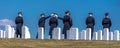 MARCH 26, 2018 - ARLINGTON, WASHINGTON D.C. - Honor Guard anticipates Burial at Arlington National. Image, national Royalty Free Stock Photo