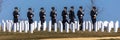 MARCH 26, 2018 - ARLINGTON, WASHINGTON D.C. - Honor Guard anticipates Burial at Arlington National. War, salute Royalty Free Stock Photo