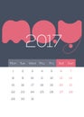 March 2017 - Beautiful, Modern, Fresh, Clean and Cool Calendar