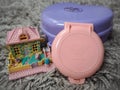 Collection of Polly Pocket`s, miniature dollhouses, that were very popular in the 90`s and now are coveted