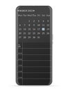 March 2023 calendar smartphone