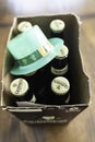 March 23 2019 - Calgary, Alberta Canada - Guinness Stout bottles with green hat