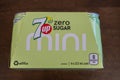 13 March 2024 - Calgary Alberta Canada - 6 Pack of diet 7up mini Soda cans