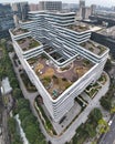 March 6, 2024 - Chengdu, Sichuan: Aerial view of the Tencent building in Chengdu