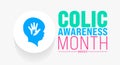 March is Colic Awareness Month background template. Holiday concept. use to background, banner,