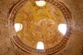 Constellations and zodiac painted on the dome of Qusayr Amra, Jordan Royalty Free Stock Photo