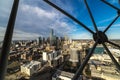 MARCH 5, 2018, DALLAS SKYLINE TEXAS, as seen from Reunion Tower Observeration. Aerial, downtown Royalty Free Stock Photo