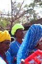 13 March 2022, Dang Darbar, Ahwa, Gujarat-India, Old musician man with yellow turban in tribal festival