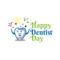 6 march - dentists day. Typography poster. Usable as background. Dentist Day greeting card