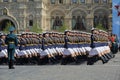 March of female cadets