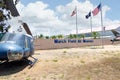 March Field sign and helicopter