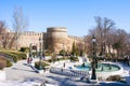 March 10, 2017, the Governor`s Garden, Baku, Azerbaijan. Spring view in the Governor`s Garden of Baku, Azerbaijan Royalty Free Stock Photo