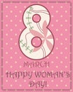 8 march greeting card