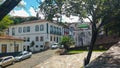 March 25, 2016, historic city of Ouro Preto, Minas Gerais, Brazil, slope with colonial mansion.