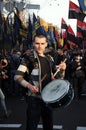 March in honor of UPA. Defender of Ukraine Day Royalty Free Stock Photo