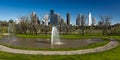 MARCH 7, 2018 , HOUSTON, TEXAS - High rise buildings in Houston cityscape from Glenwood Cemetery,. Travel, Buildings Royalty Free Stock Photo