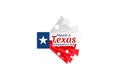 March 2, Independence day of Texas ector illustration.