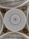 14 March 2020 - Interial dome of somewhere mosque in Kuala Lumpur, Malaysia Royalty Free Stock Photo