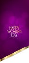 8 March. International Happy Women`s Day Celebration. Billboard, Poster, Social Media, Story, Wishes Card, Greeting Card, Trendy D Royalty Free Stock Photo