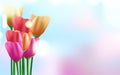 8 march international women's day background with flowers. Vector illustration Royalty Free Stock Photo
