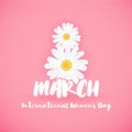 8 March International Women`s Day Background