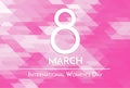 8 March, International Women`s Day greeting card