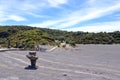 March 3 2023 - Irazu Volcano, Costa Rica: People hike in the ashfield of the Irazu volcano Royalty Free Stock Photo