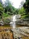 29 March 2021 - Lata Iskandar Waterfall, Perak, Malaysia Royalty Free Stock Photo