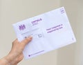 Letter sent to UK households about the 2021 Census