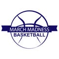 March Madness basketball sport design. Royalty Free Stock Photo