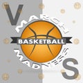 March Madness basketball sport design. Royalty Free Stock Photo