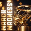 March Madness Image Party Logo Royalty Free Stock Photo